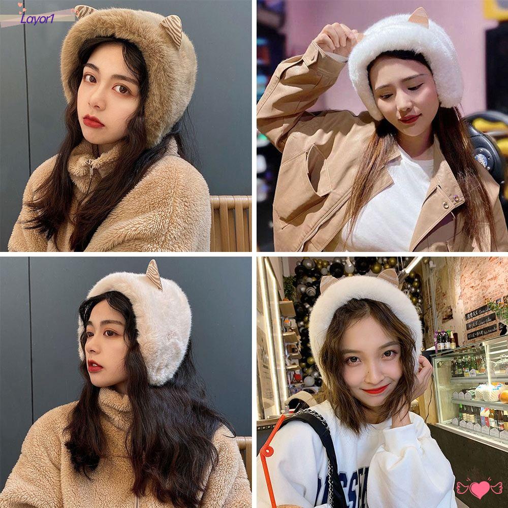 1 Chụp Tai Giữ Ấm Bằng Lông Nhung Dành Cho Nữ