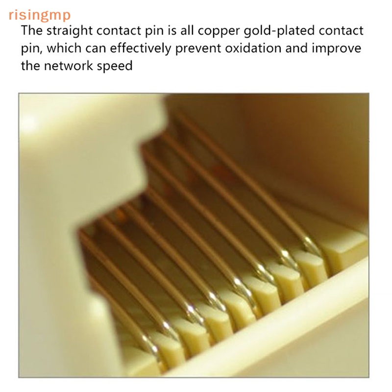 Bộ 10 Đầu Nối Dây Cáp Mạng RJ45 Qua CAT5 RJ45 Chuyên Dụng Chất Lượng Cao