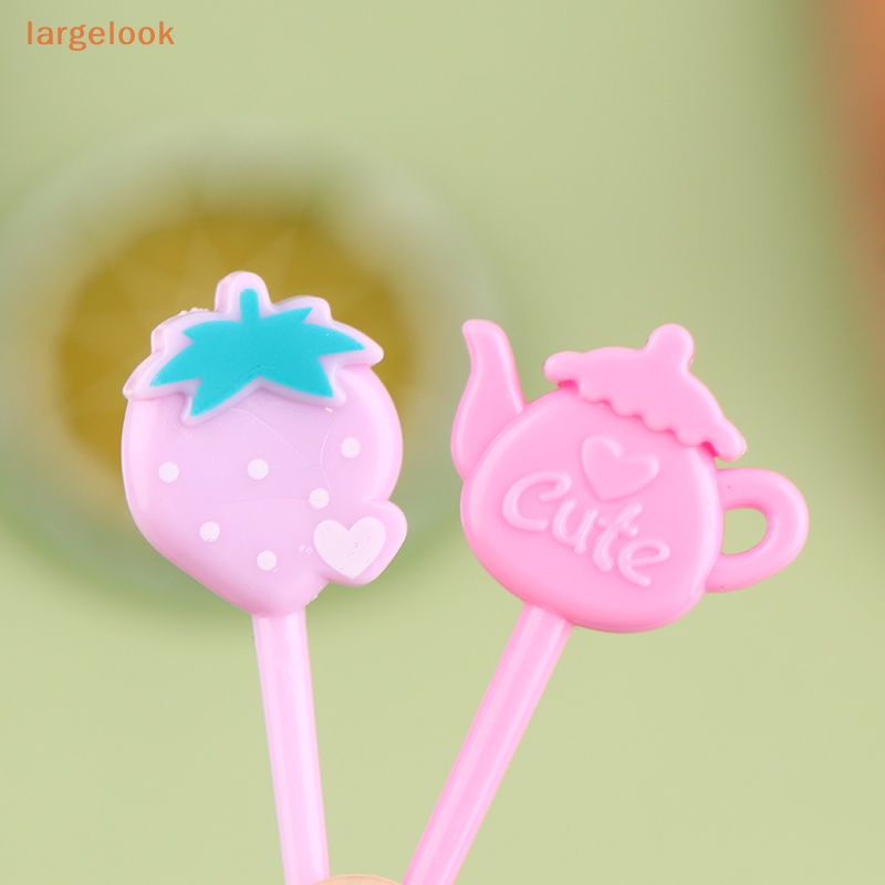 1 Bộ Nĩa Ăn Trái Cây / Tráng Miệng / Đồ Ăn Tráng Miệng Hình Hoạt Hình Mini Dễ Thương Dành Cho Trẻ Em