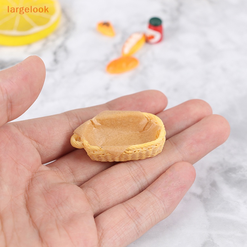 1 Set Giỏ Bánh Mì Sandwich Tỉ Lệ 1: 12 Trang Trí Nhà Búp Bê