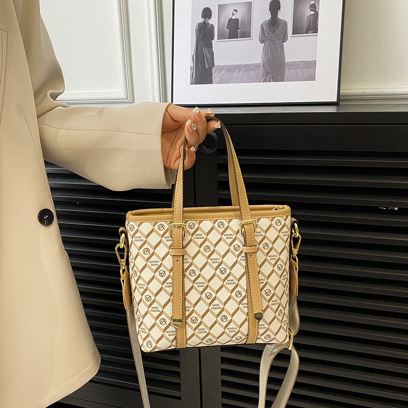 Túi tote Đeo Vai Cỡ Lớn Đính Đá Kim Cương Phong Cách retro Thời Trang Cao Cấp Cho Nữ