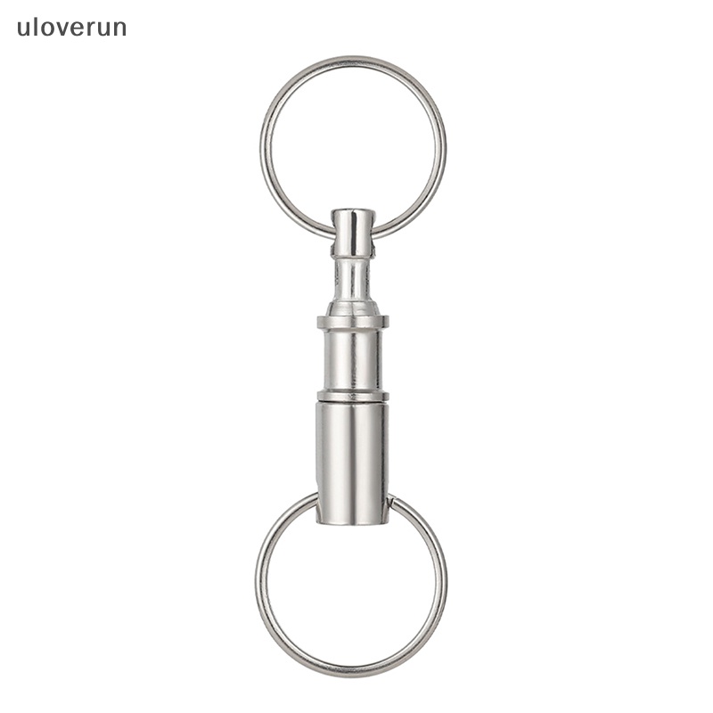 Uloverun Móc Chìa Khóa Màu Bạc Tháo Rời Được