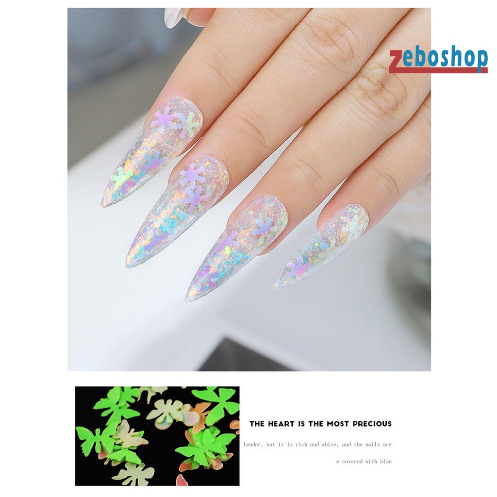 Sơn Móng Tay Siêu Mỏng Họa Tiết Trái Tim Đính Kim Sa Lấp Lánh Thời Trang Cho Nữ