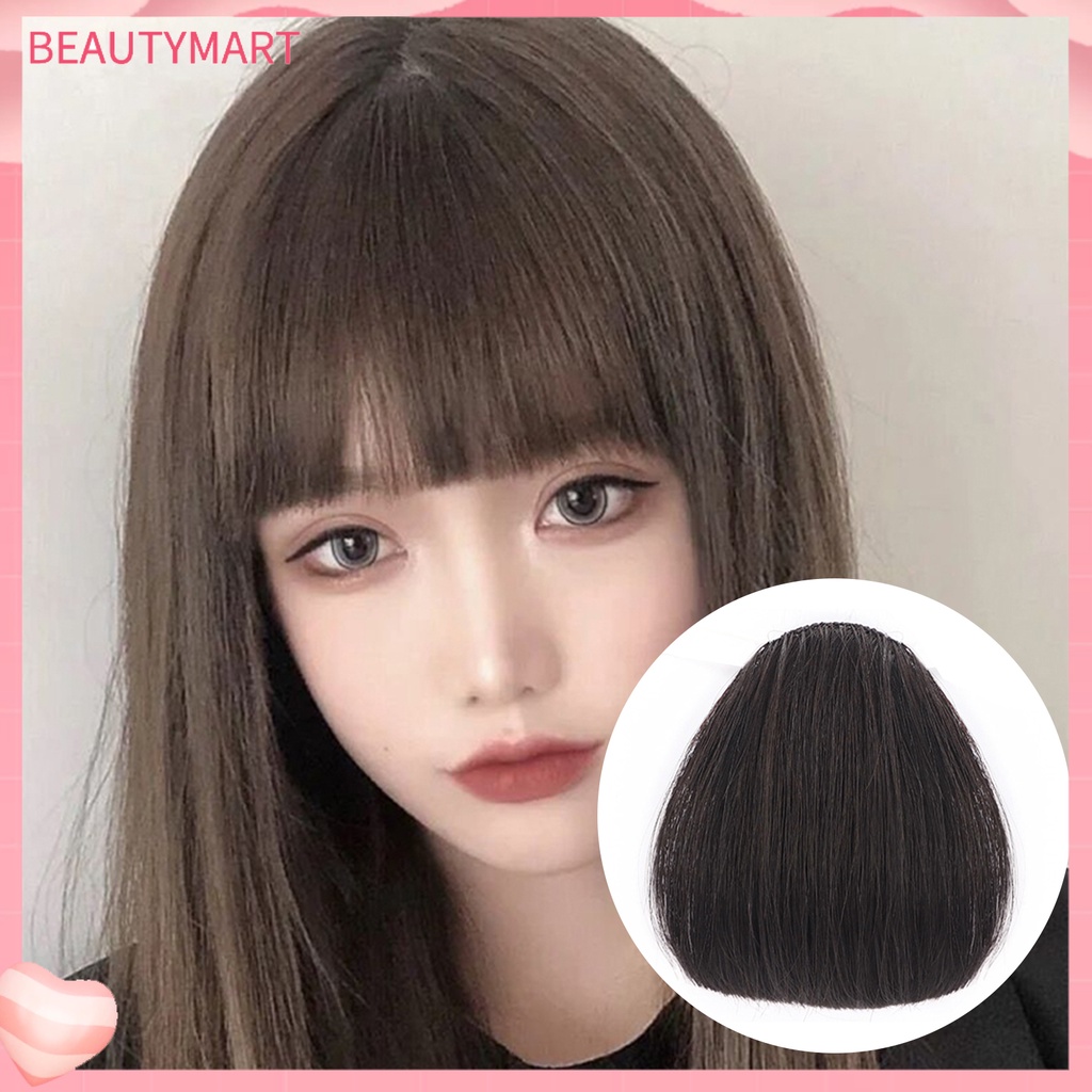 Tóc Giả Mềm Mại Thoáng Khí [beautymart] Sợi Chịu Nhiệt Cao Phía Trước Cho Nữ