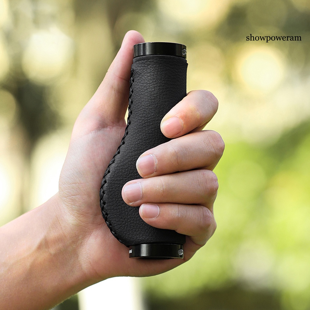 Set 2 Bọc Tay Lái Xe Đạp Leo Núi Bằng Da Bò Chống Trượt Thoải Mái