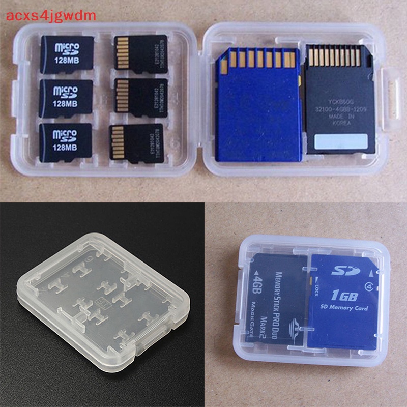 8 khe cắm Micro SD TF SDHC mspd thẻ nhớ protecter hộp lưu trữ trường hợp chủ mới