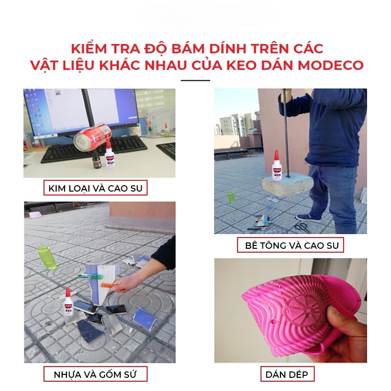 Keo Dán Đa Năng Siêu Dính Mọi Chất Liệu Cực Mạnh - Dán Gỗ Thuỷ Tinh Kim Loại Sắt Gốm Sứ Nhựa Vải - Mẫu Mới 2022 - Modeco cep