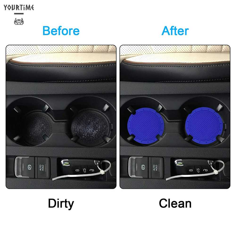 Bộ 4 Giá Đỡ Cốc Chống Trượt Trang Trí Nội Thất Xe Hơi