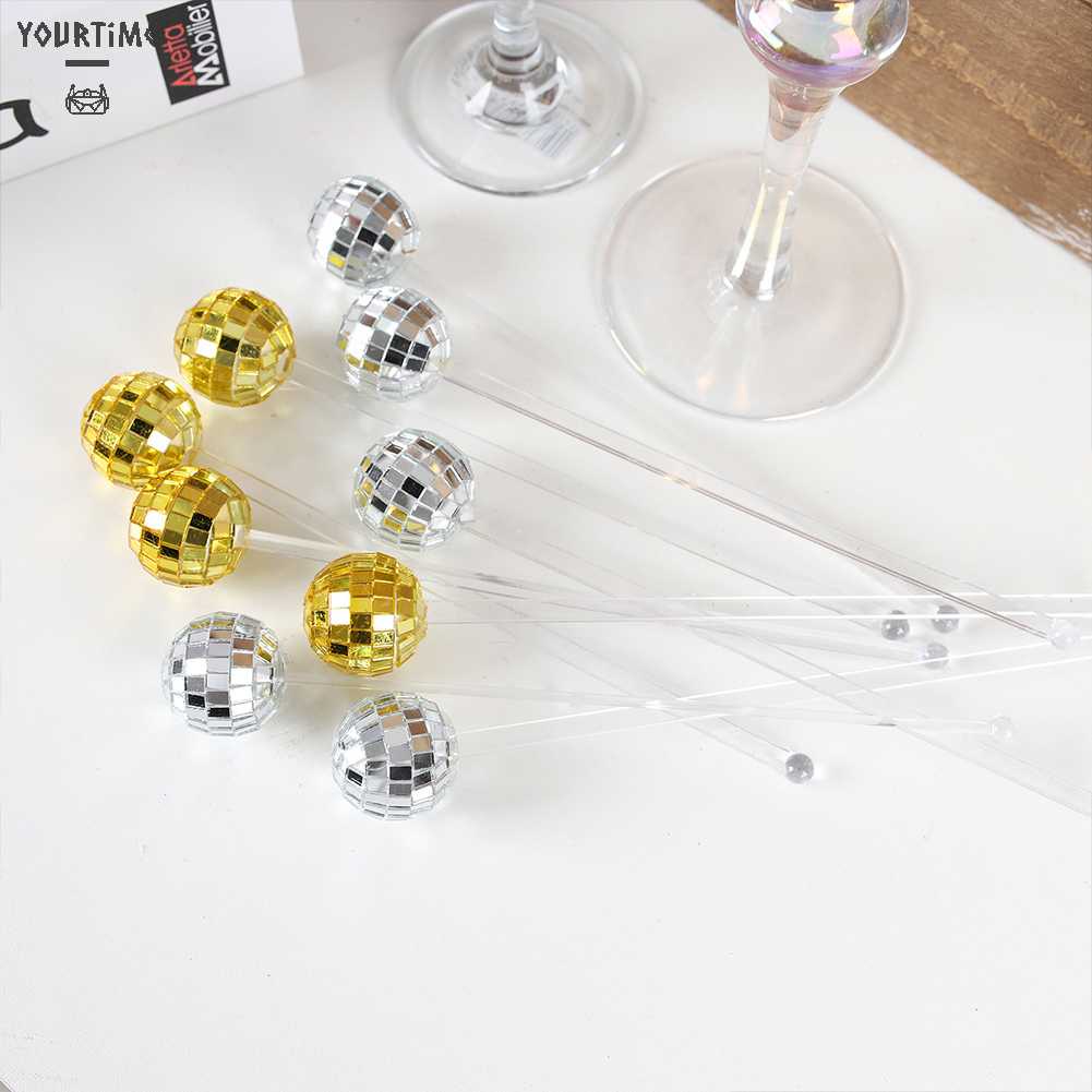 Set 10 / 24 Muỗng Khuấy Đồ Uống Bằng Nhựa