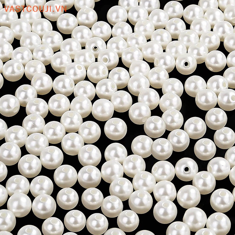 Chuỗi Hạt Ngọc Trai Acrylic 3mm 4mm 6mm 8mm 10mm Dùng Làm Trang Sức DIY