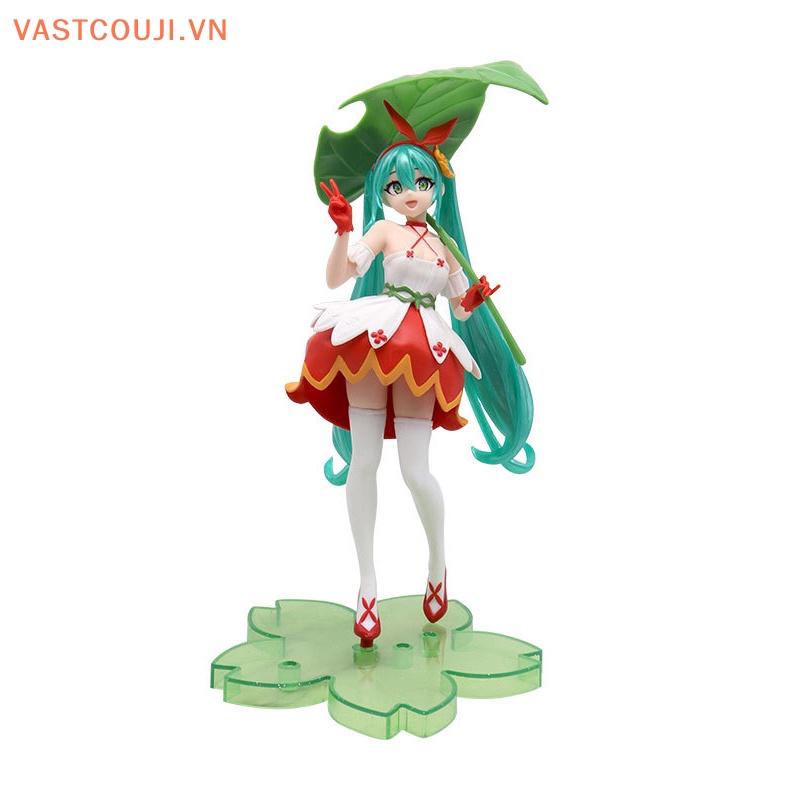 Mô Hình Nhân Vật Hatsune Miku Cầm Lá 13cm