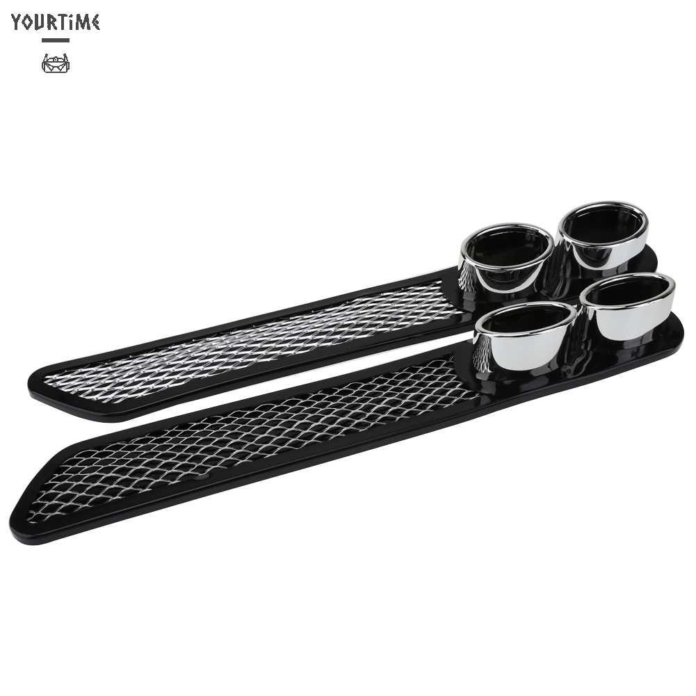 Set 2 Miếng Dán Ống Xả Xe Hơi Bằng Nhựa