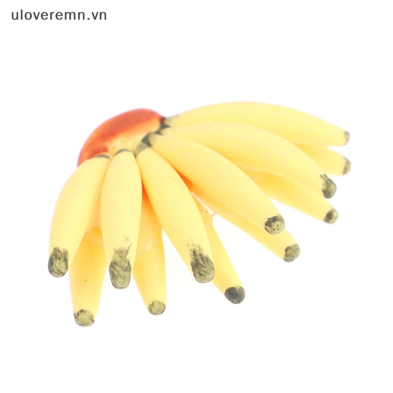 Quả Chuối Giả Bằng Nhựa Resin 1Bunch 1: 12 Trang Trí Nhà Búp Bê
