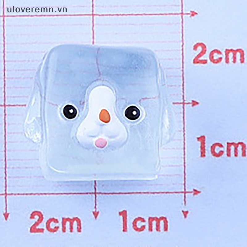 Uloveremn Set 5 Mô Hình Búp Bê Hoạt Hình Mini Bằng Nhựa Resin Phát Quang Đáng Yêu