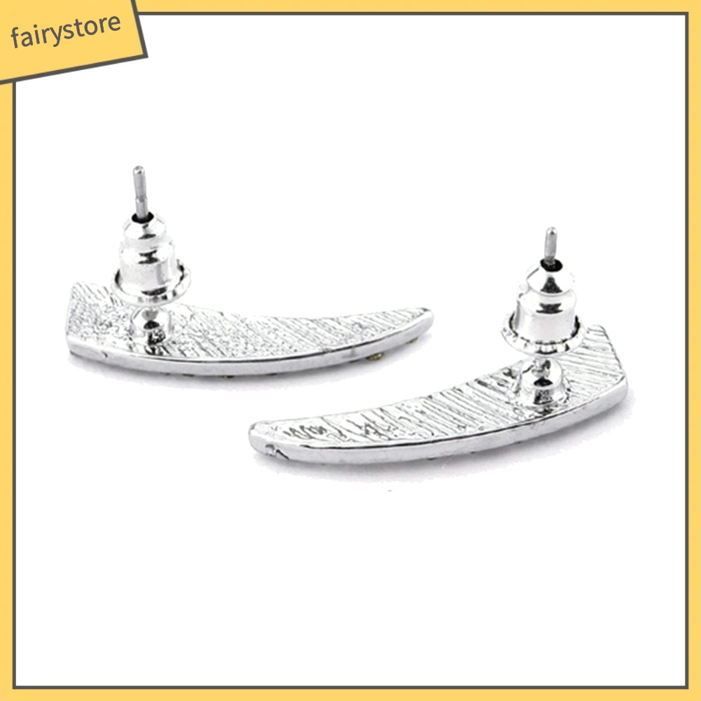 Bông Tai Hình Tam Giác Đính Đá Lấp Lánh Toàn Diện Cho Nữ