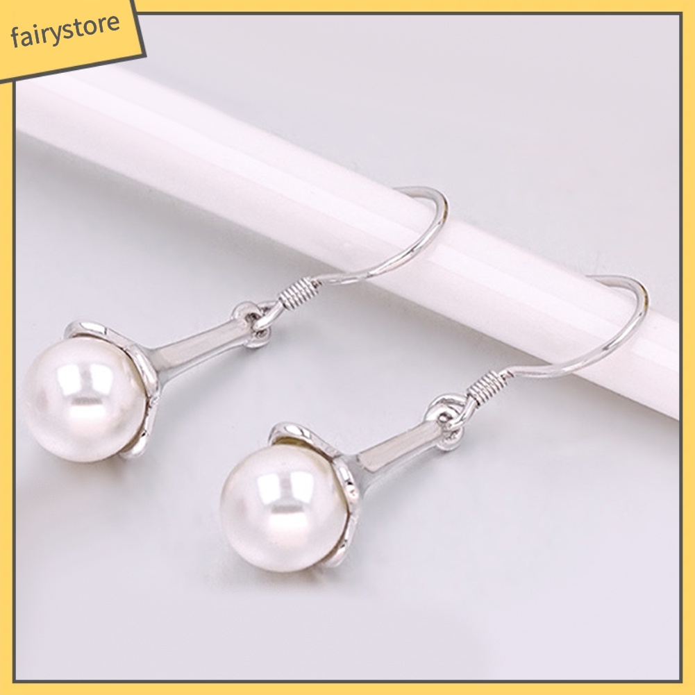 Bông Tai Hình Hoa Đính Đá Opal Dạng Móc Tua Rua Quyến Rũ Cho Nữ