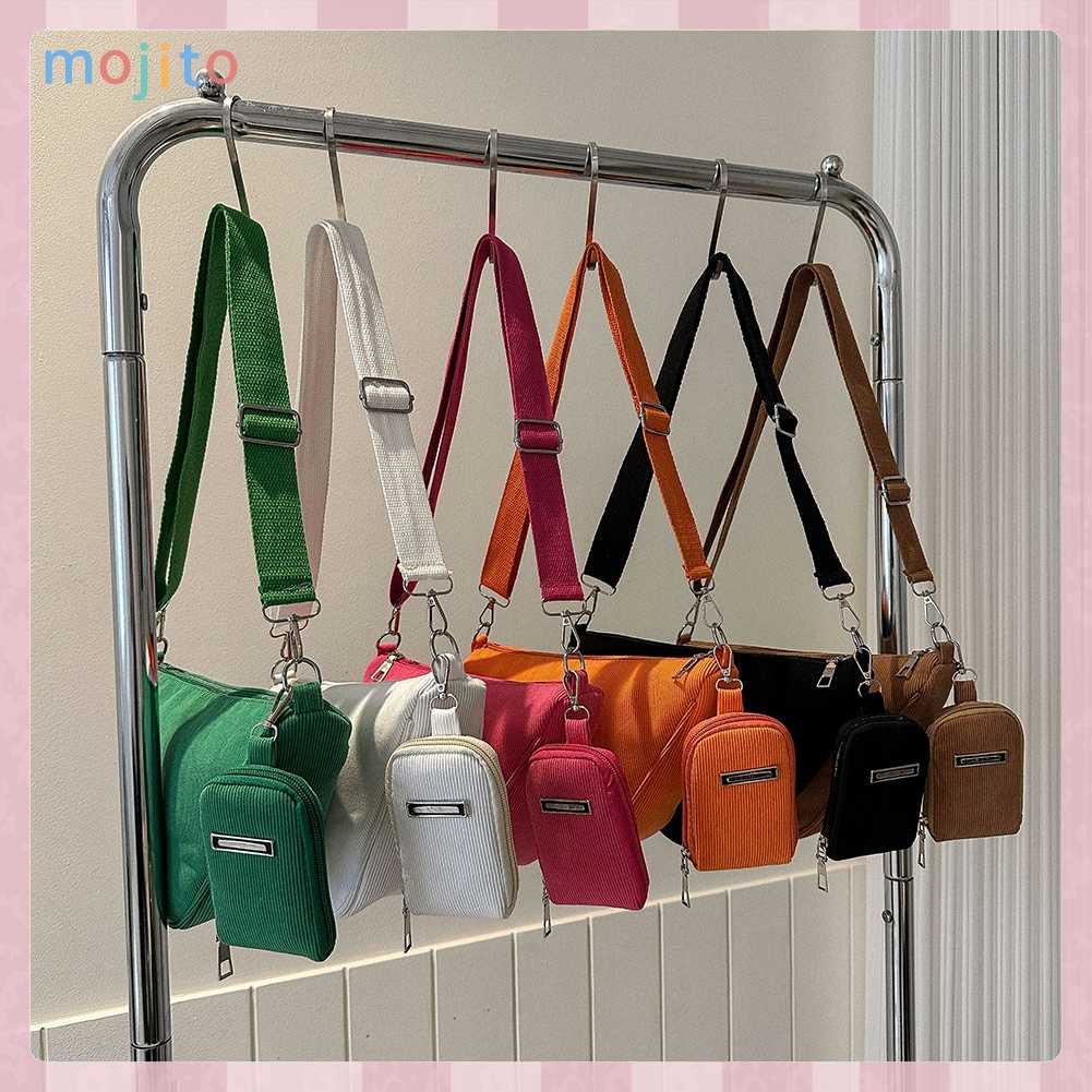 Túi Đeo Chéo Hình Tam Giác Bằng Vải Mềm Có Khóa Kéo Phong Cách Boho Thời Trang