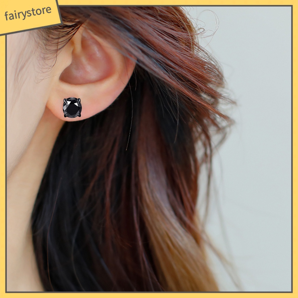 1 Khuyên Tai Dạng Kẹp Đính Đá Không Đau Thời Trang Cho Nữ