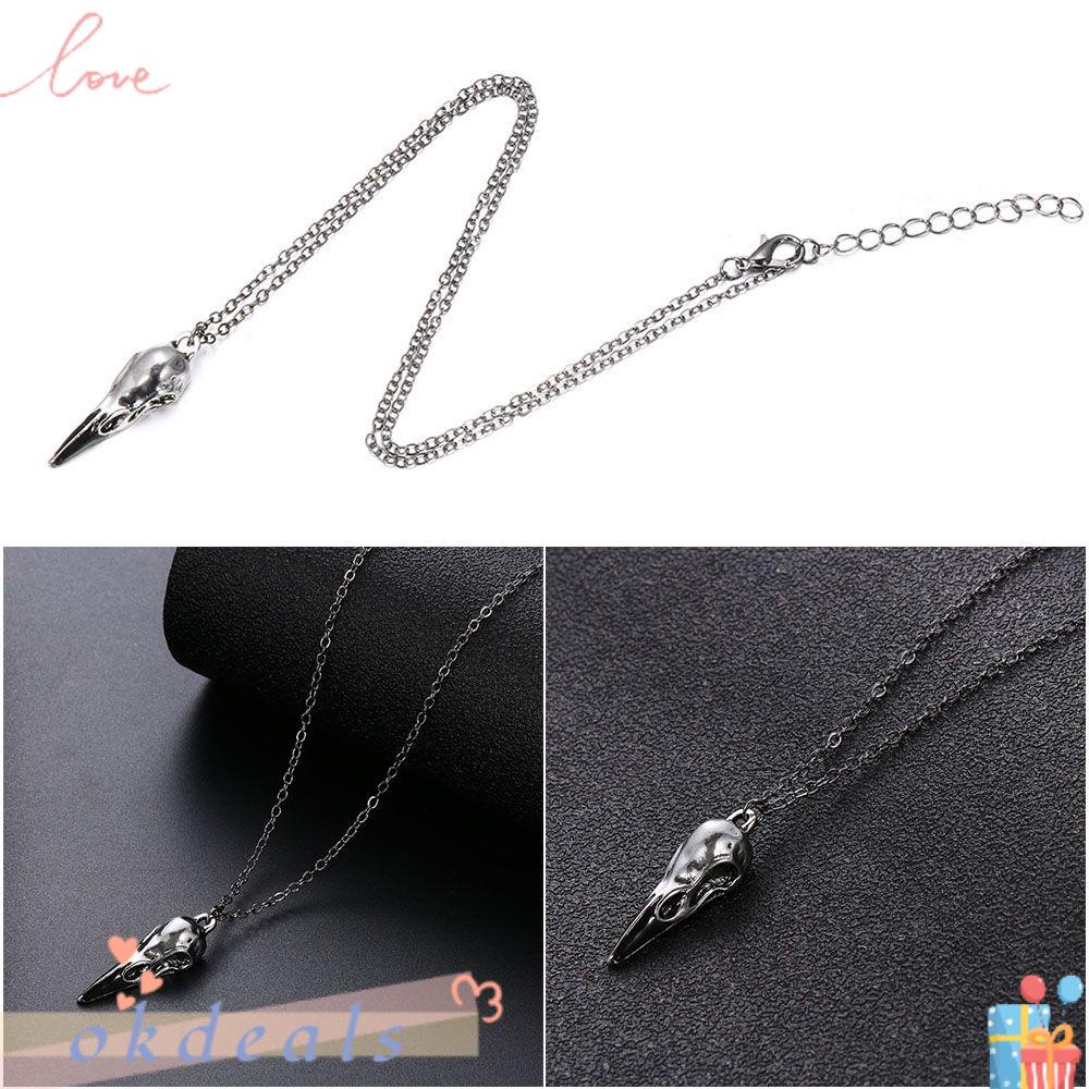 Dây Chuyền Mặt Đầu Lâu Phong Cách Hip Hop Gothic Cho Nữ