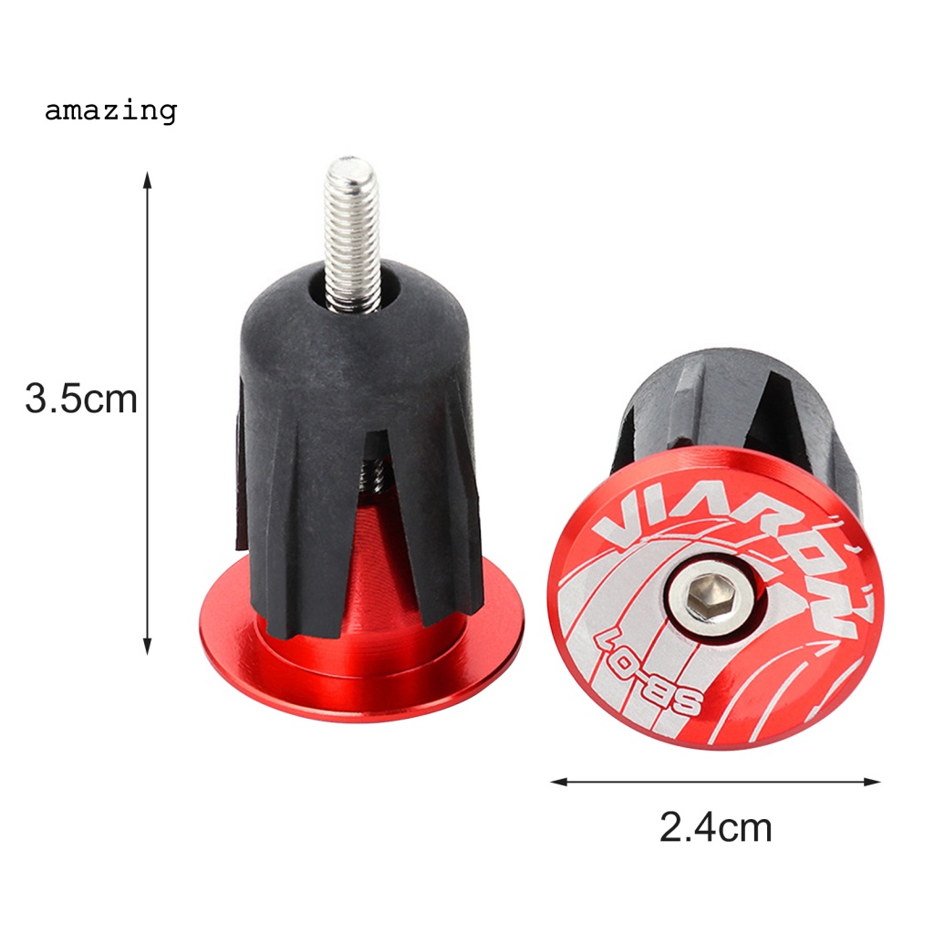 Bộ 2 Nút Gắn Tay Lái Xe Đạp Leo Núi Bằng Hợp Kim Nhôm Gọn Nhẹ Chống Mòn Thân Thiện Với Môi Trường