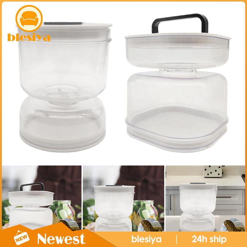 Hũ Thủy Tinh Trong Suốt Có Nắp Lật Dùng Đựng Gia Vị / Trái Cây / Tỏi / Nấm