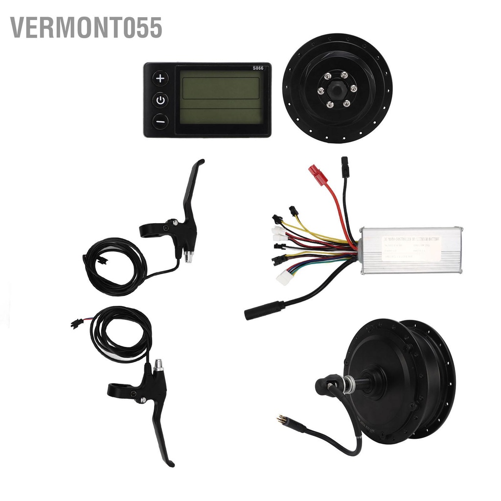 Vermont055 Bộ Chuyển Đổi Xe Đạp Điện 36V 500W Ổ Phía Sau Cho DIY