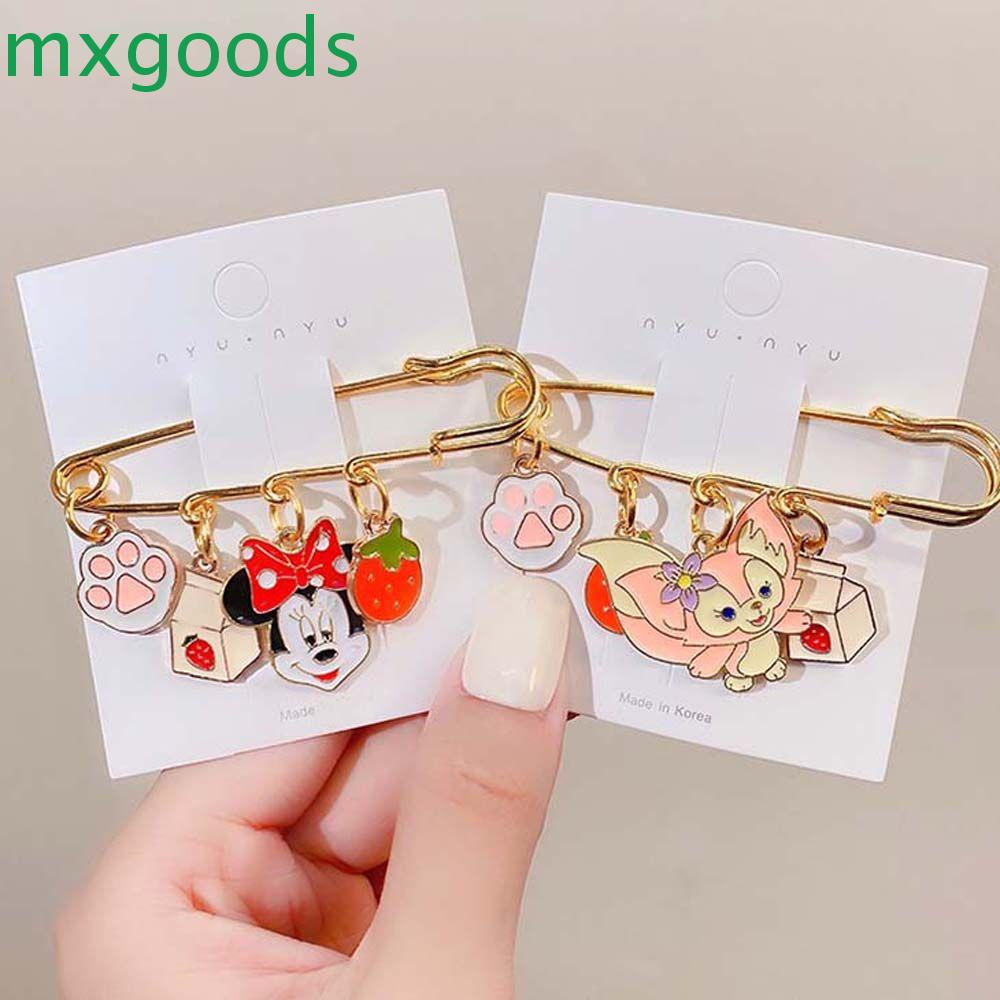Mxgoods Ghim Cài Áo Họa Tiết Hoạt Hình Tinh Tế Trang Trí Áo Sweater / Quần Cho Bé
