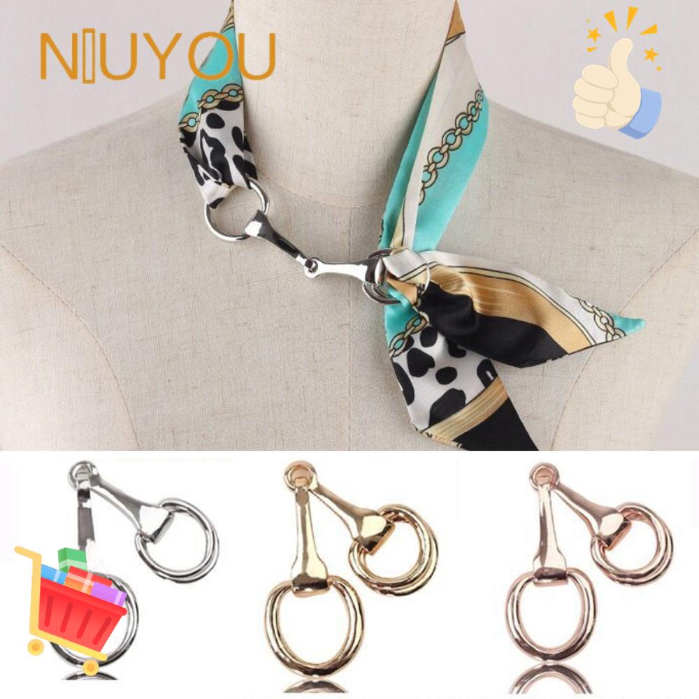 Bộ 2 Ghim Cài Khăn Choàng Lụa Phong Cách Vintage Hợp Thời Trang