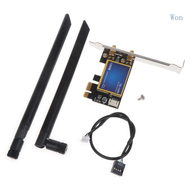 Thẻ Chơi Game Won PCIe 7265AC 2 4G 5G Cho Windows 7 8 10 Linux 726