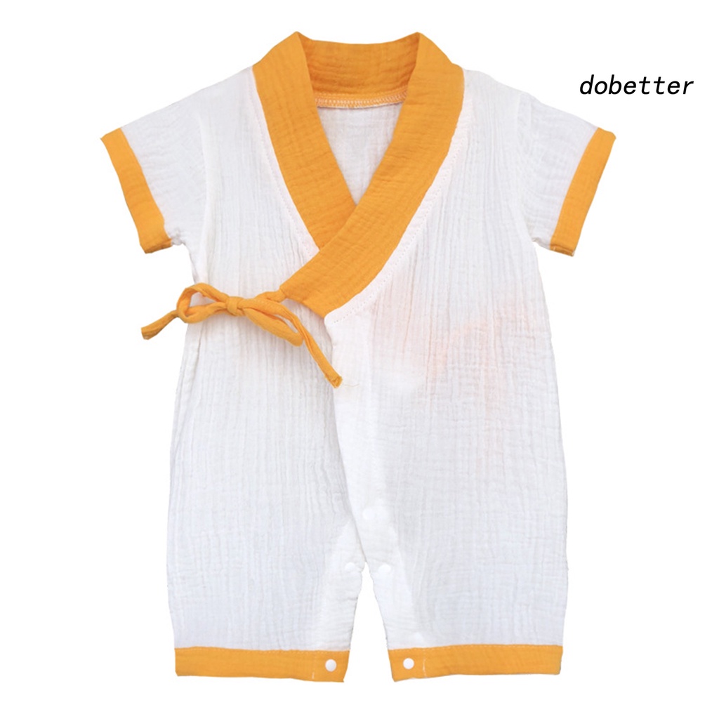 Bộ Áo Liền Quần Tay Ngắn Co Giãn Tốt Thoáng Khí Phong Cách Nhật Bản Thời Trang Mùa Hè Cho Bé Sơ Sinh