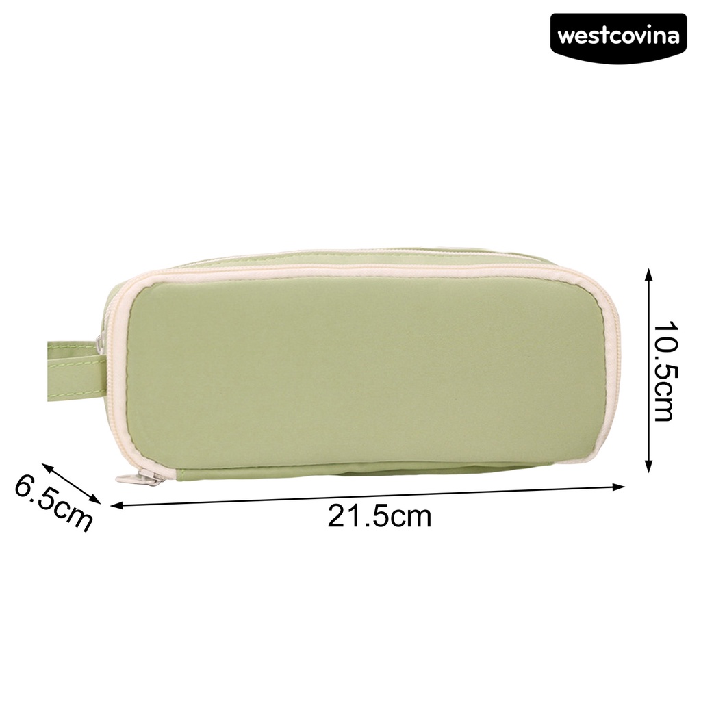 [WSTN] [WSTN]✎Túi Đựng Bút Nhiều Ngăn Sức Chứa Lớn Có Khóa Kéo Mạnh Mẽ Chống Thấm Nước Có Tay Cầm Dành Cho