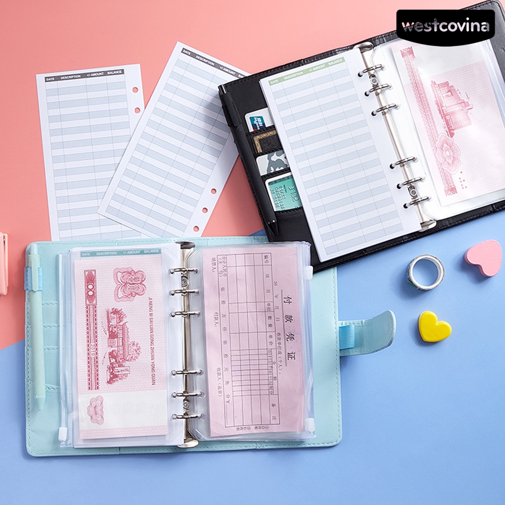 [WSTN] [WSTN]✎1 Bộ Sổ Tay Ghi Âm Đa Năng Có Khóa Kéo Tiện Dụng