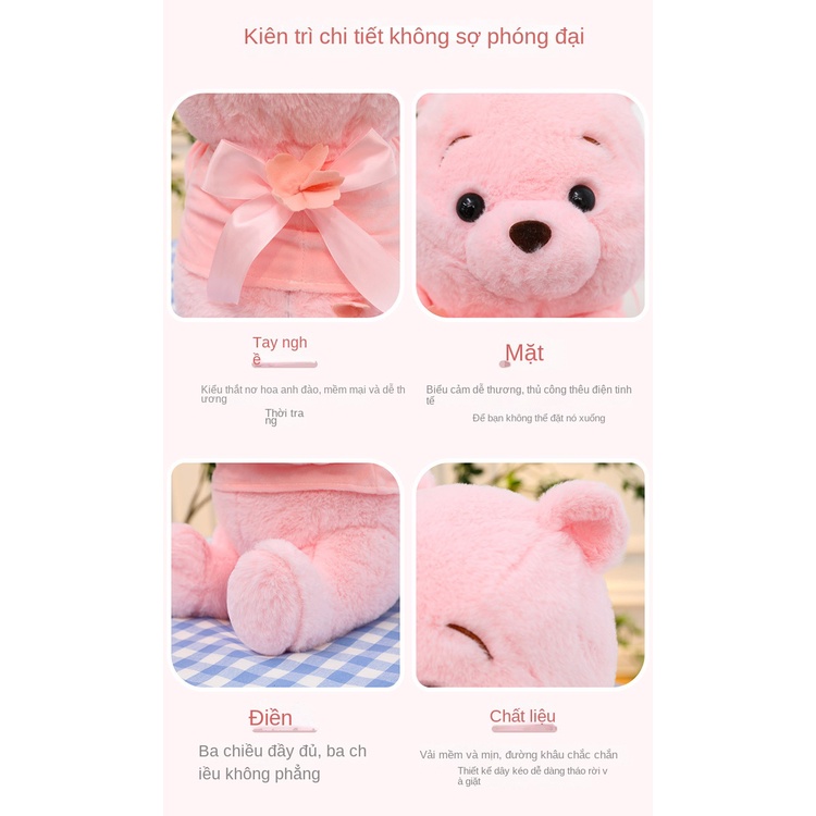 Gấu Pooh Nhồi Bông Thiết Kế Dễ Thương Xinh Xắn