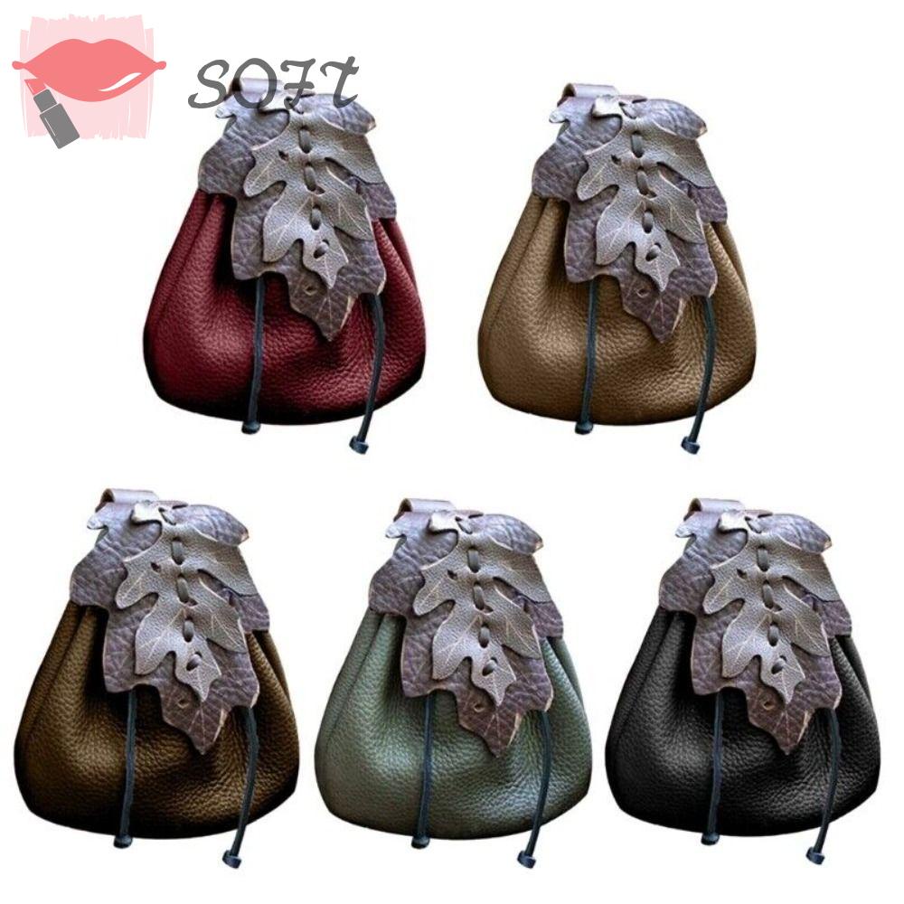 Túi Da PU Đeo Thắt Lưng Đa Năng Phong Cách Thời Trung Cổ Độc Đáo