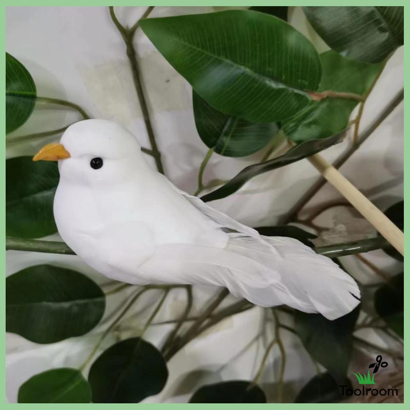Chim Bồ Câu Nhân Tạo Có Lông Vũ Trang Trí Sân Vườn / Tiệc Cưới