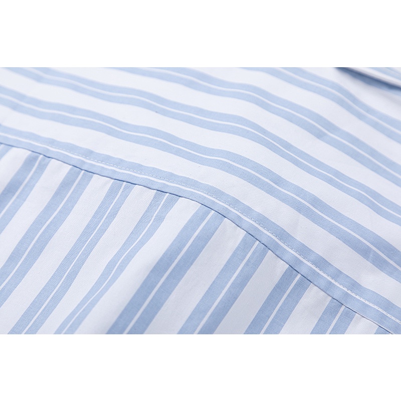 Áo Sơ Mi Tay Ngắn Kẻ Sọc Thêu Họa Tiết A8m8i & - Thời Trang Thoải Mái Và Thoải Mái Mặc Vào Mùa Hè