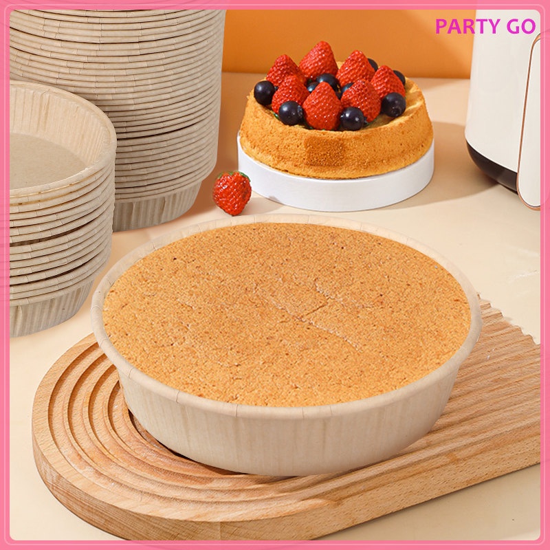 Set 100 Khuôn Giấy Tròn 4 Inch Nướng Bánh Tiện Dụng