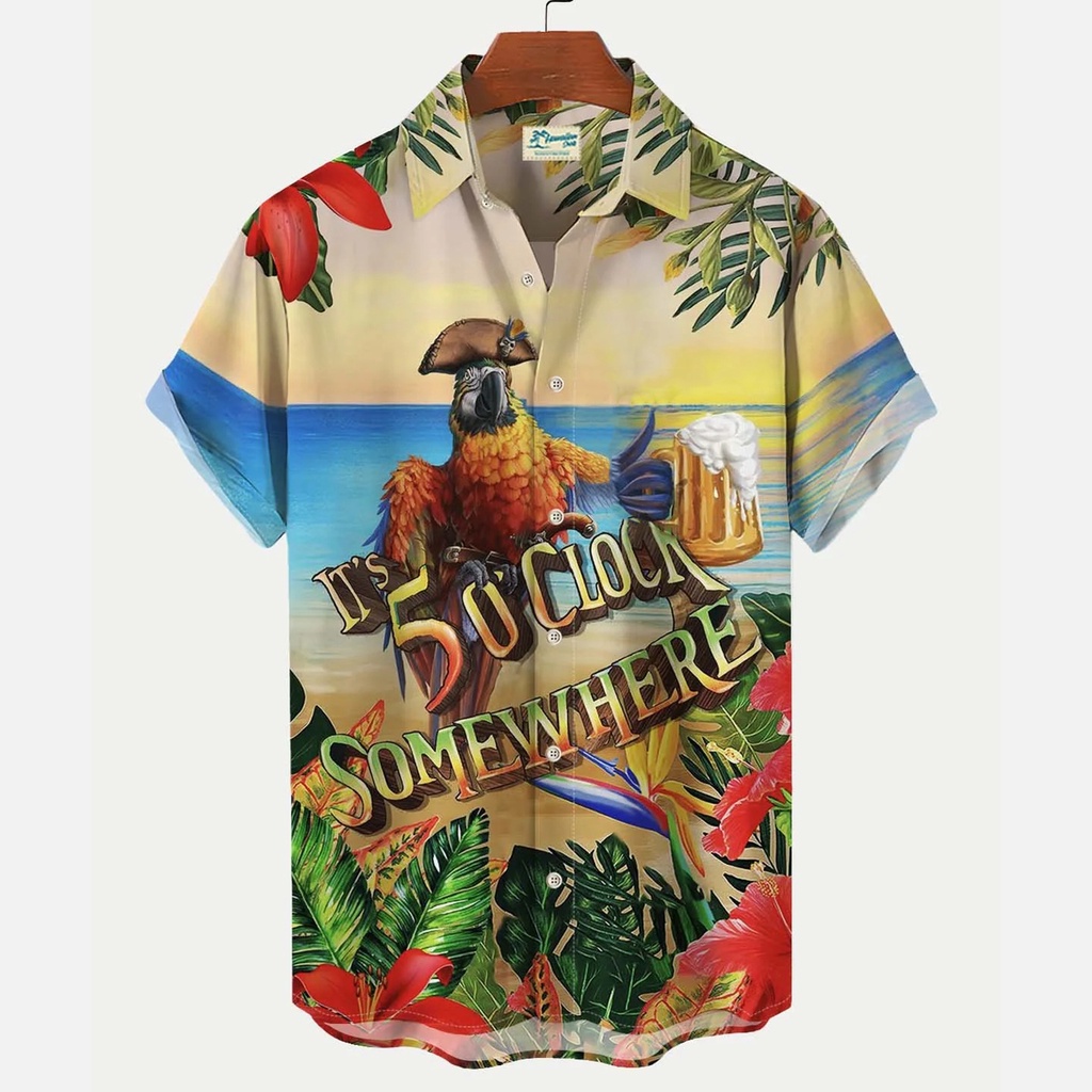 Áo Sơ Mi Ngắn Tay Họa Tiết 3d Thời Trang Mùa Hè Dành Cho Nam Và Nữ