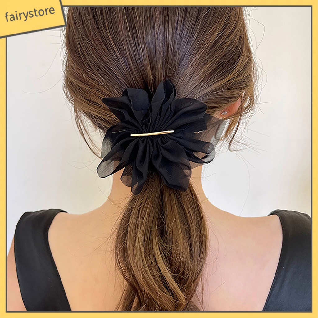 Kẹp Tóc Hình Hoa Lớn Không Trơn Cho Bé Gái