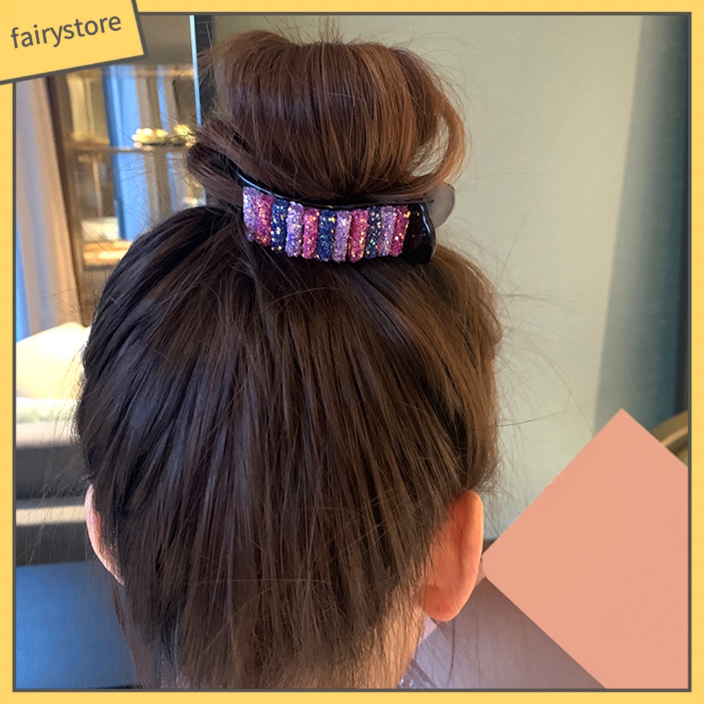 Kẹp Tóc Càng Cua Lớn Màu Cầu Vồng Phong Cách Hàn Quốc