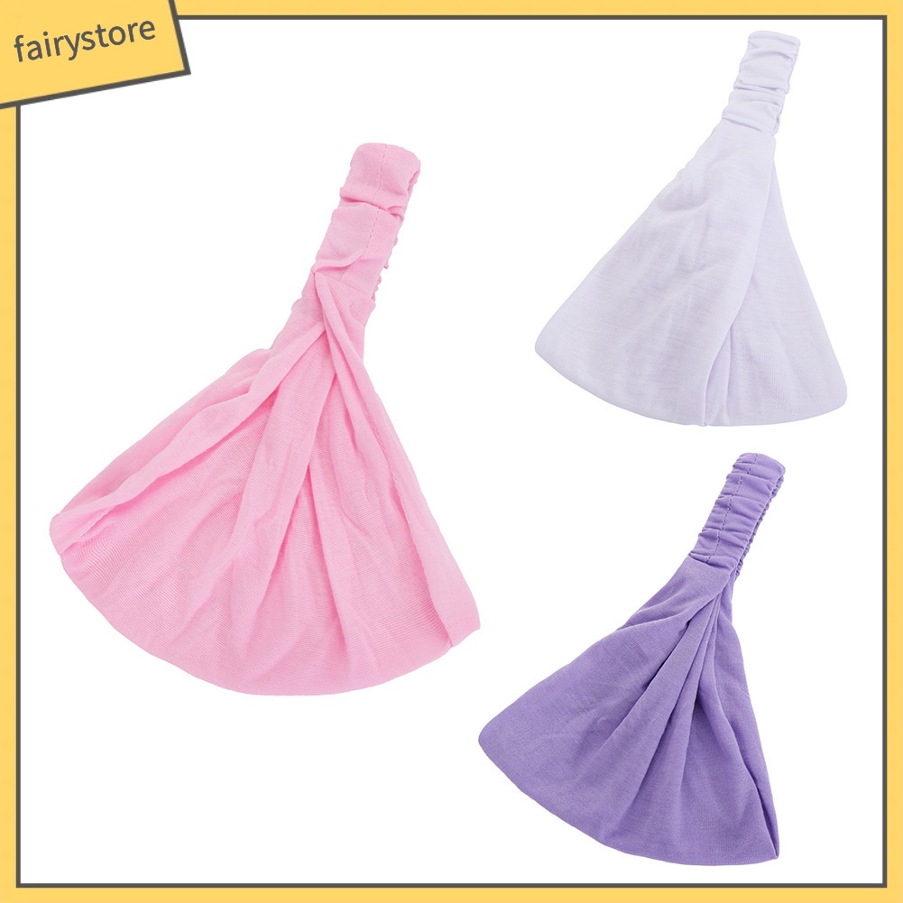 Băng Đô Cài Tóc Màu Trơn Dùng Rửa Mặt / Trang Điểm Tiện Dụng