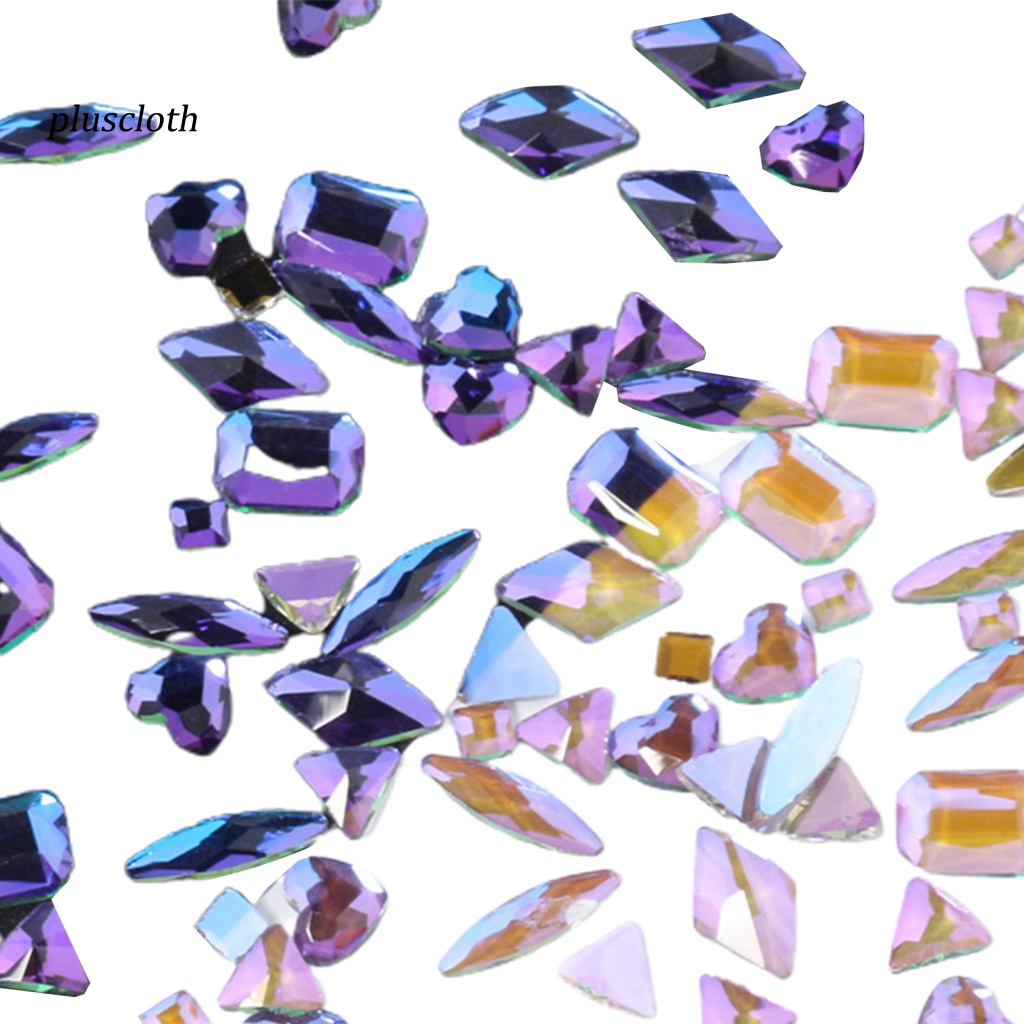 1 Hộp Hạt Pha Lê 3D Lấp Lánh Nhiều Màu Sắc Trang Trí Móng Nghệ Thuật