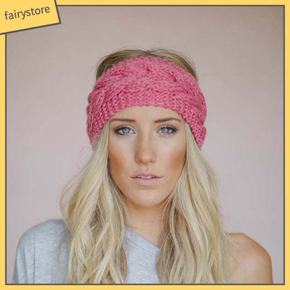 Băng Đô Đan Len Giữ Ấm Tai Thời Trang Mùa Đông Cho Nữ