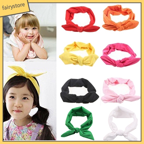 Băng Đô Tai Thỏ Co Giãn Cho Bé Gái