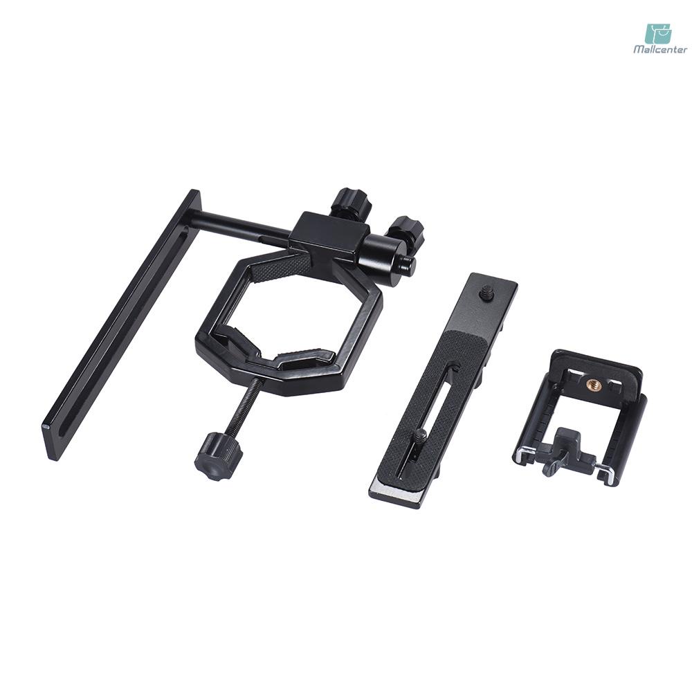 Universal Metal Telescope Phone Digital Camera Mount Adapter Bracket Smartphone Holder Clip for Monocular Spotting Scope Microscope Telephoto Lens for iPhone 7Plus/ 7/ 6s/ 6Plus