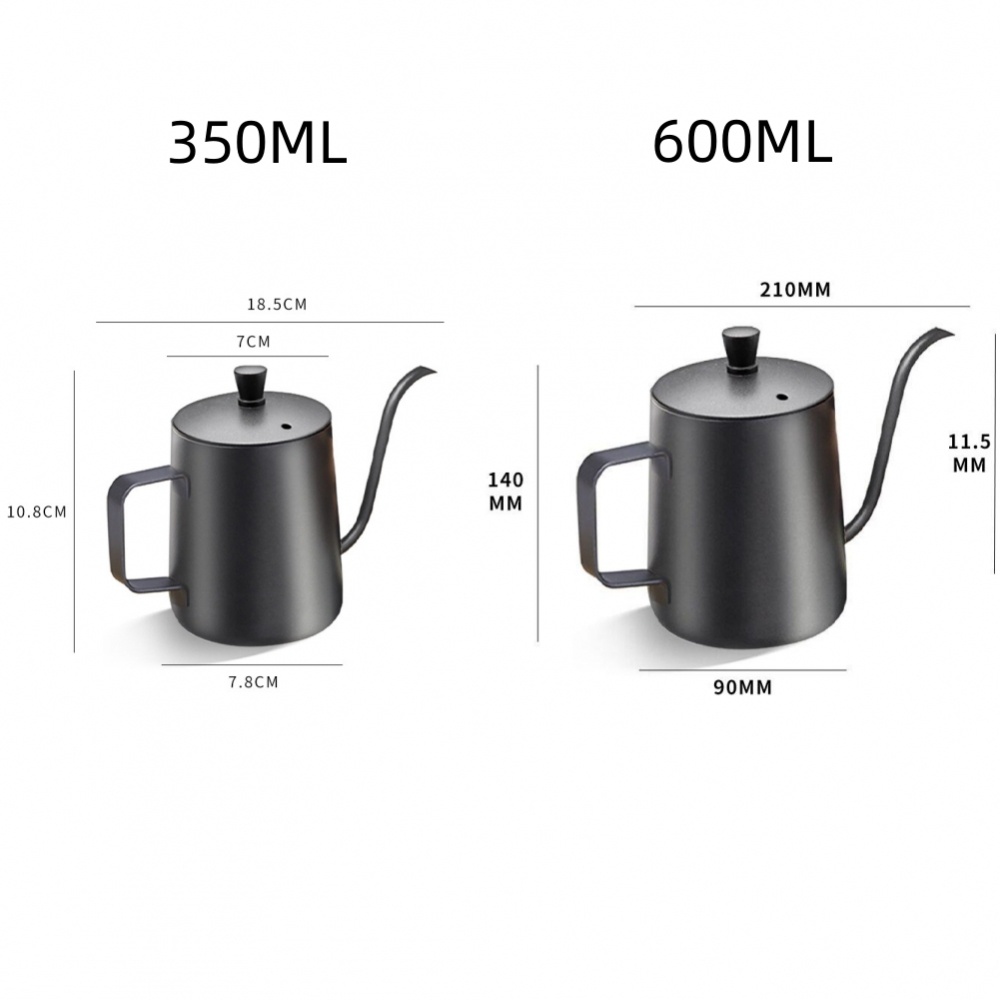 Ấm Đun Nước Bằng Thép Không Gỉ Với Dung Tích 350 / 600ML