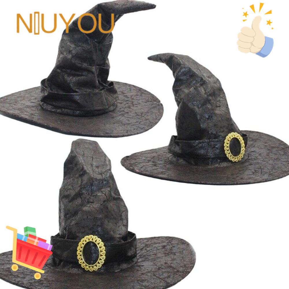 Niuyou Mũ Phù Thủy Kết Cấu Vải Trang Phục Một Kích Thước Phù Hợp Với Tất Cả Các Bữa