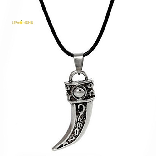 Vòng cổ Nanh SóI BằNg ThéP Titan ThờI Trang