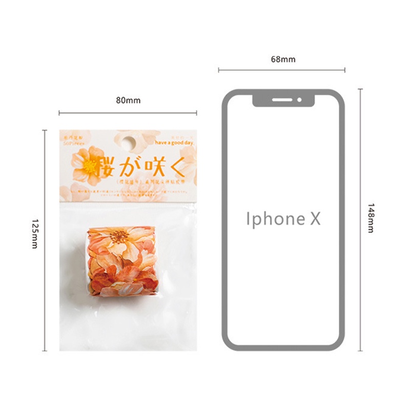 Cuộn Băng Keo Hoa Anh Đào 3.5m Trang Trí Thủ Công diy