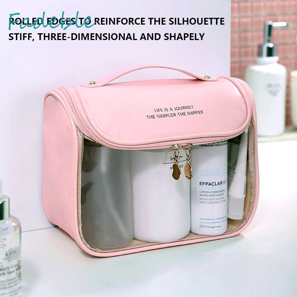 Túi Đựng Mỹ Phẩm Bằng PVC Cỡ Lớn Có Móc Treo Tiện Dụng